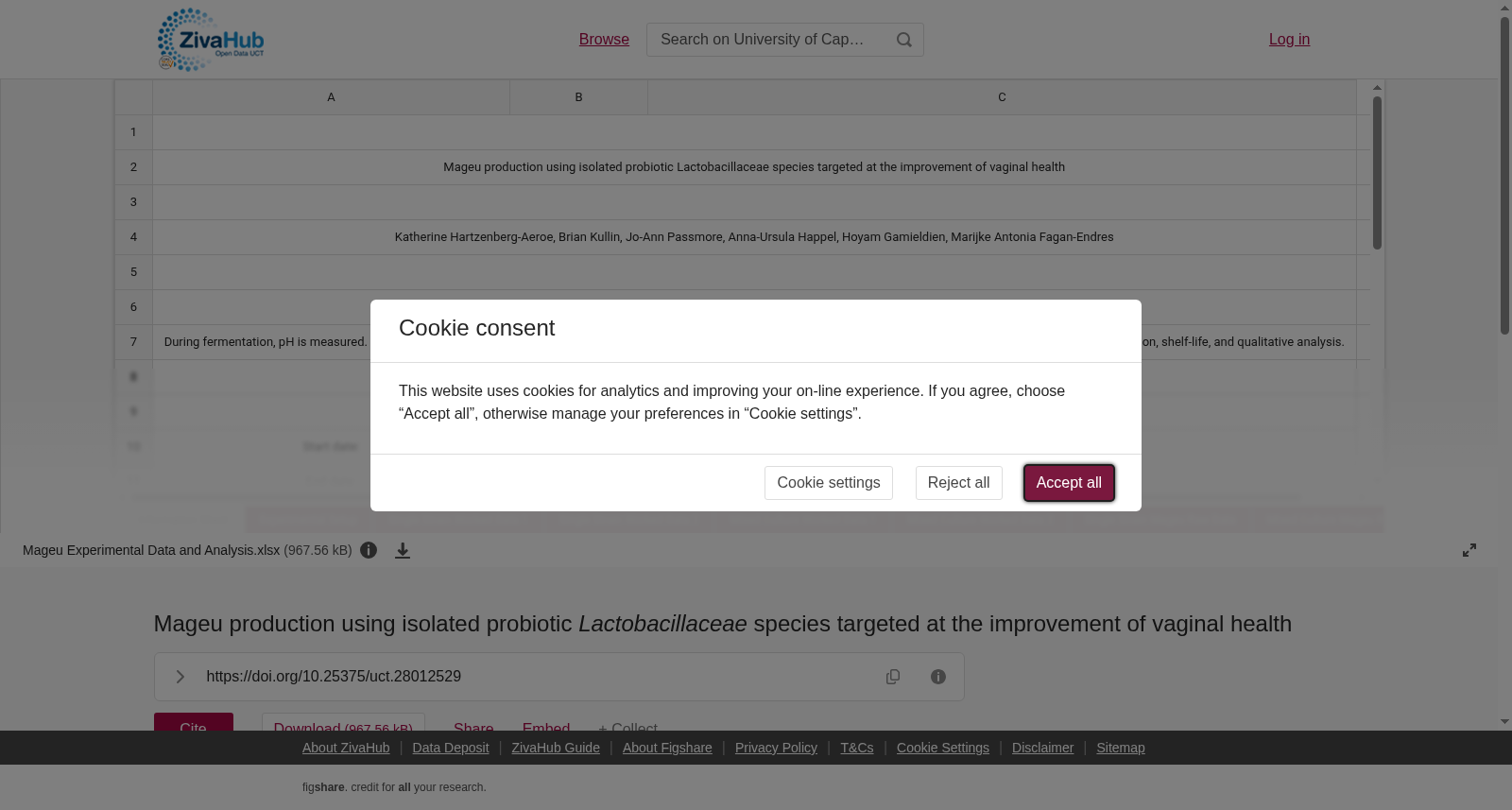 Mageu production using isolated probiotic <i>Lactobacillaceae </i>species targeted at the improvement of vaginal health 数据集图片