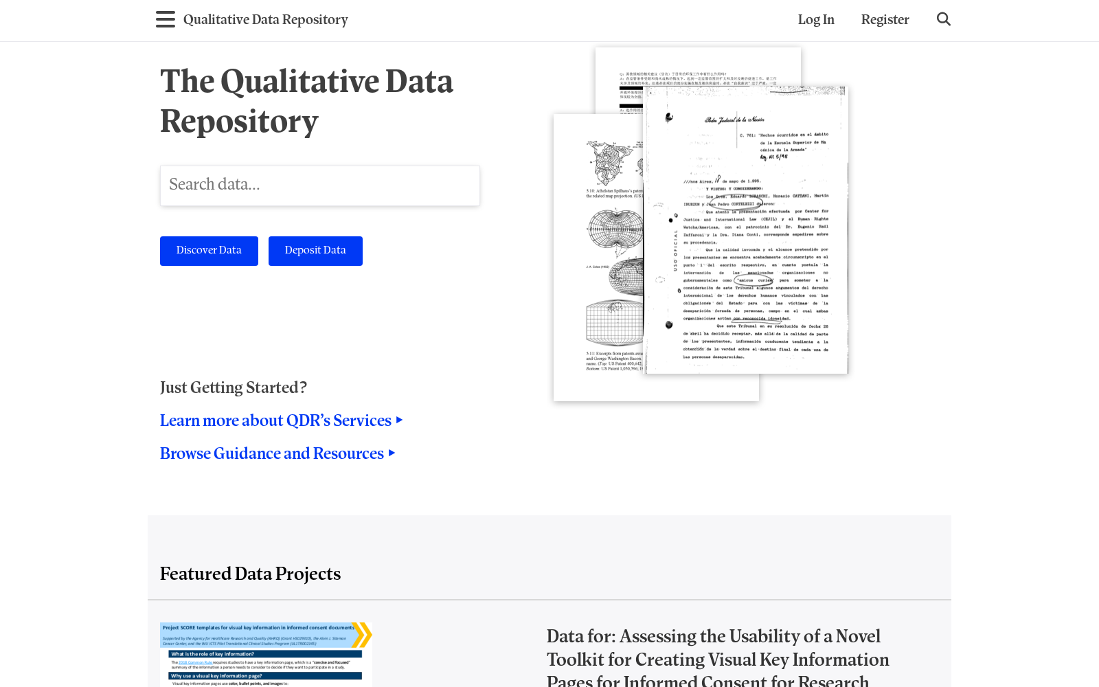Qualitative Data Repository 数据集图片