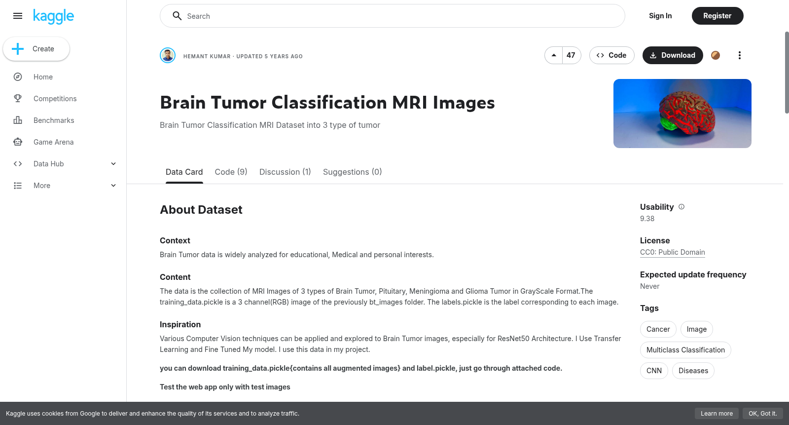 Brain Tumor Classification MRI Images 数据集图片