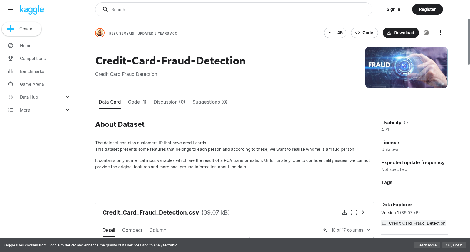 Credit-Card-Fraud-Detection 数据集图片