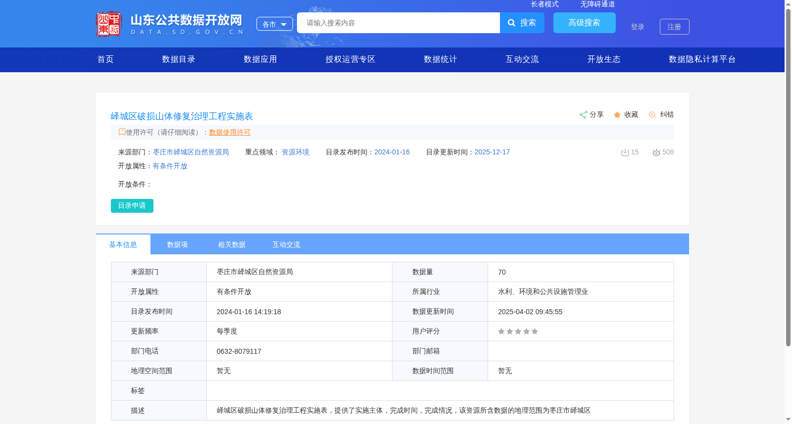峄城区破损山体修复治理工程实施表 数据集图片