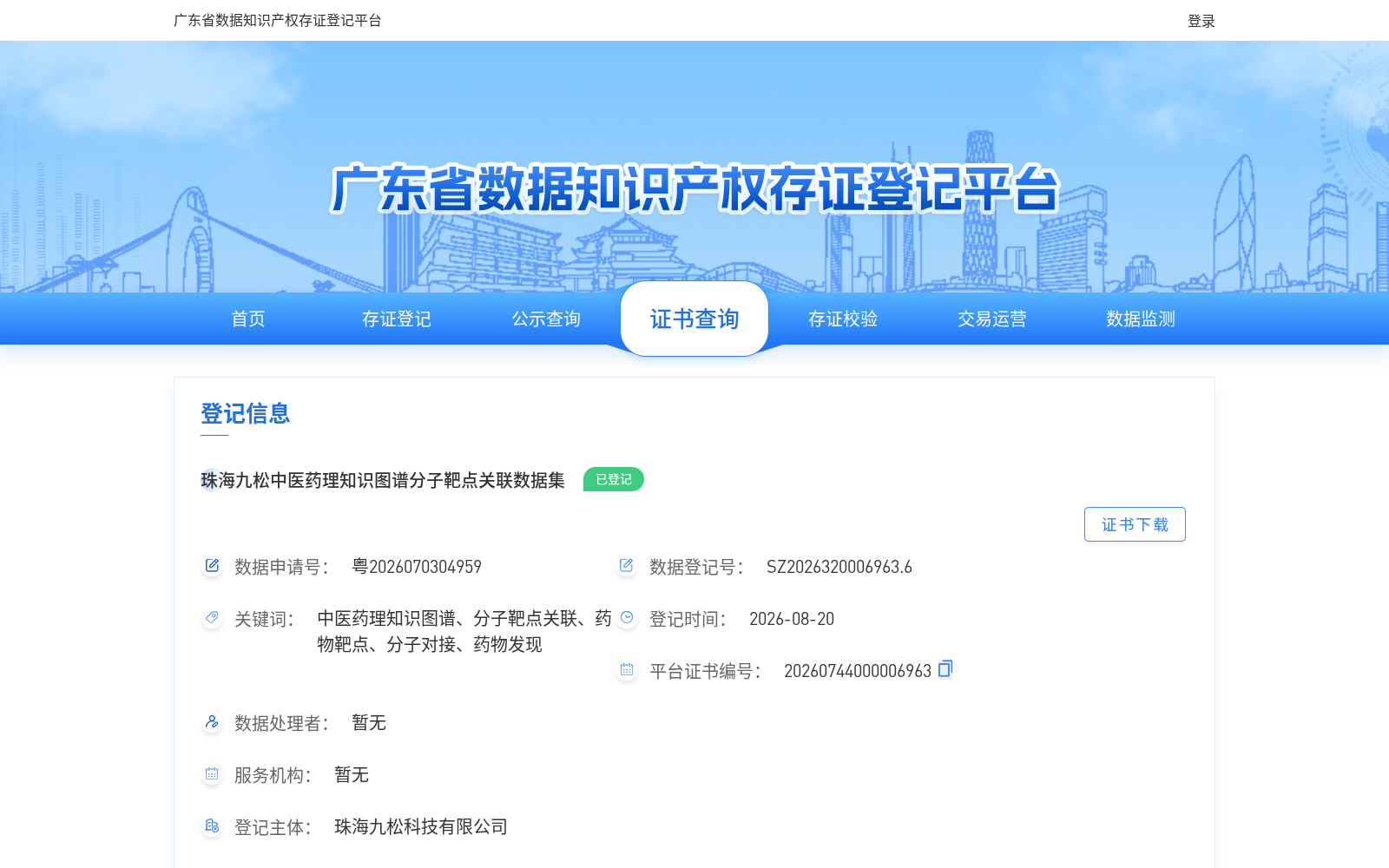 珠海九松中医药理知识图谱分子靶点关联数据集 数据集图片