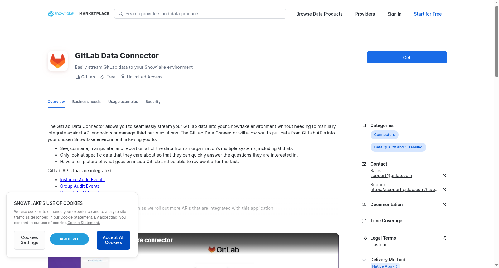GitLab Data Connector 数据集图片