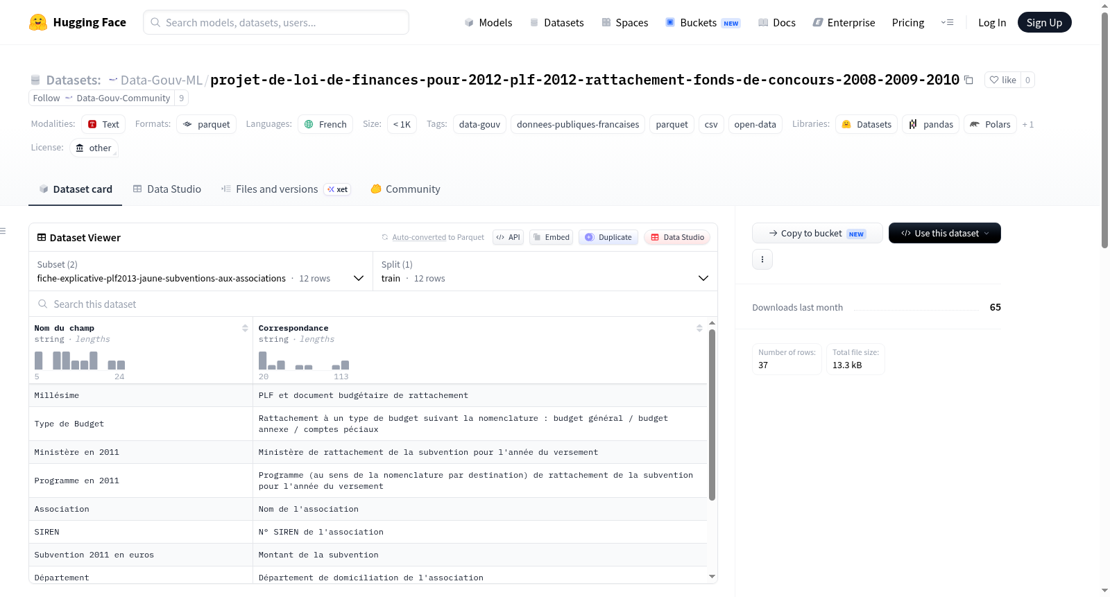 Data-Gouv-FR/projet-de-loi-de-finances-pour-2012-plf-2012-rattachement-fonds-de-concours-2008-2009-2010 数据集图片