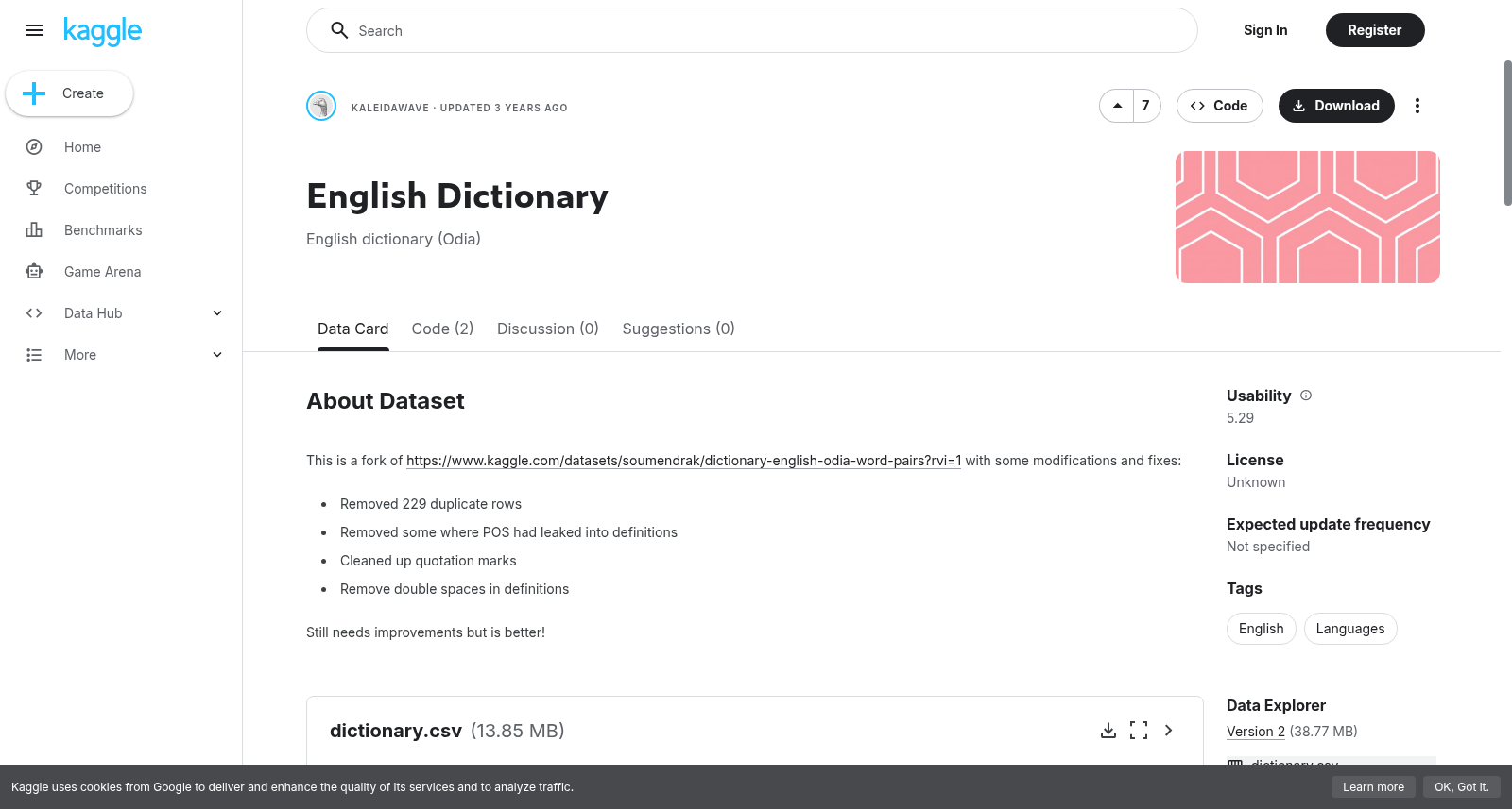 English Dictionary 数据集图片
