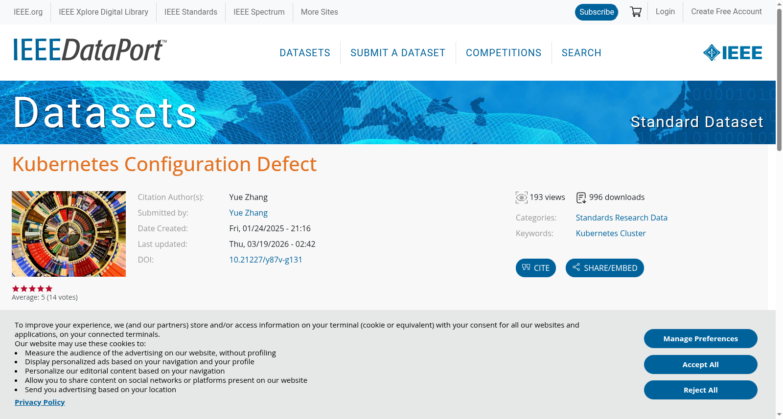 Kubernetes Configuration Defect 数据集图片
