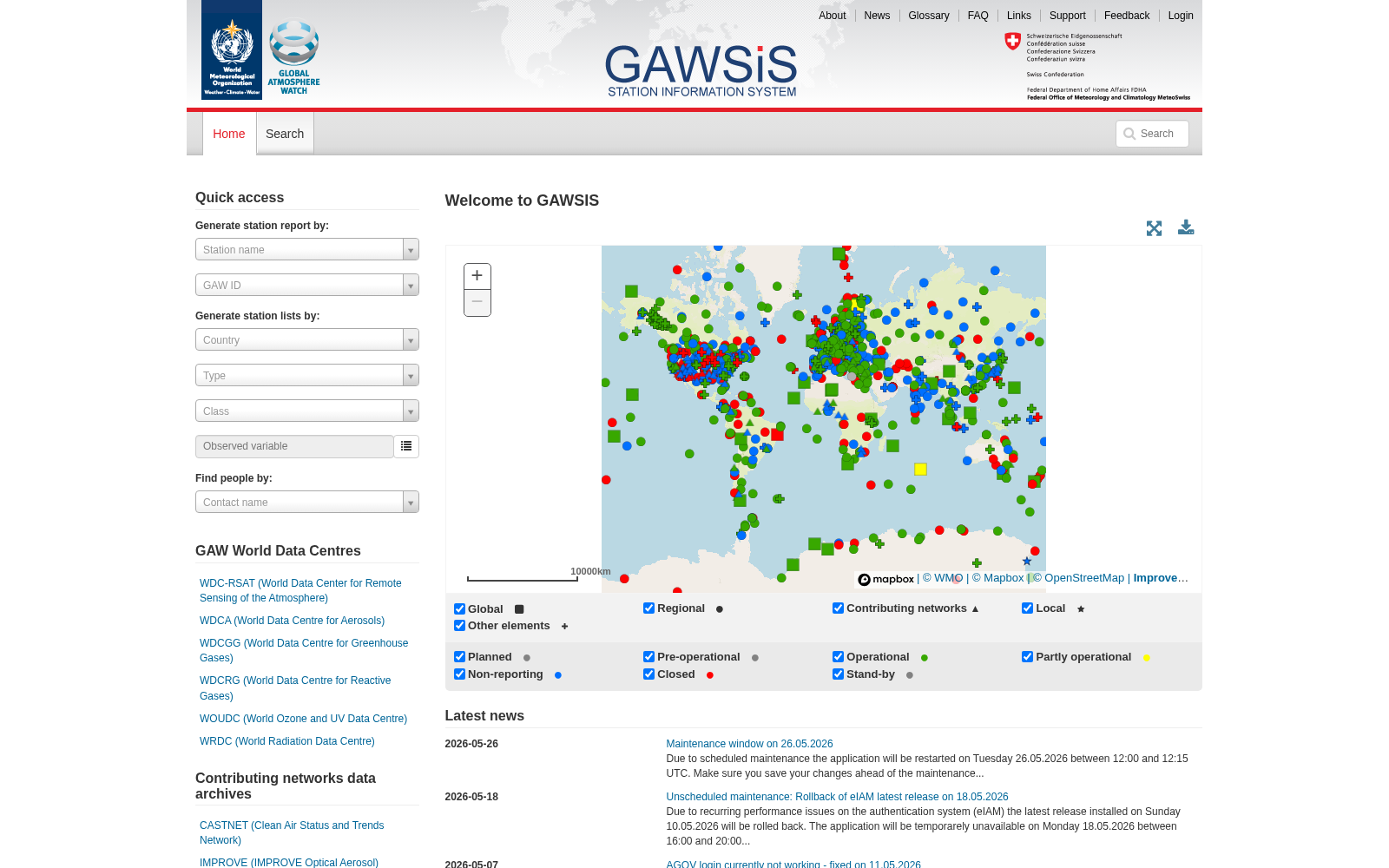 Global Atmosphere Watch Station Information System 数据集图片