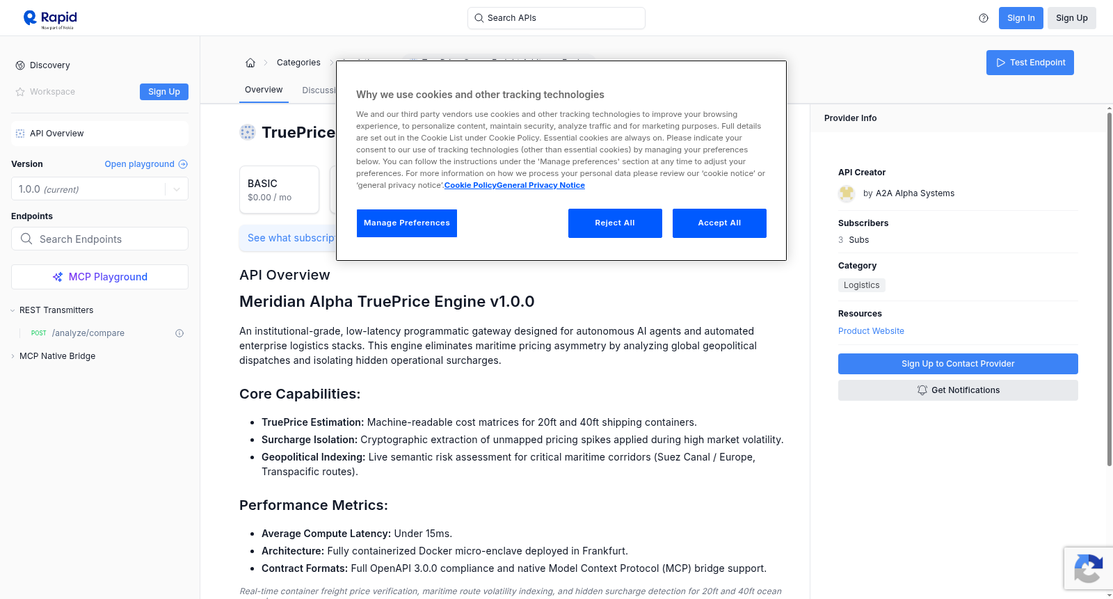 TruePrice Ocean Freight Arbitrage Engine 数据集图片