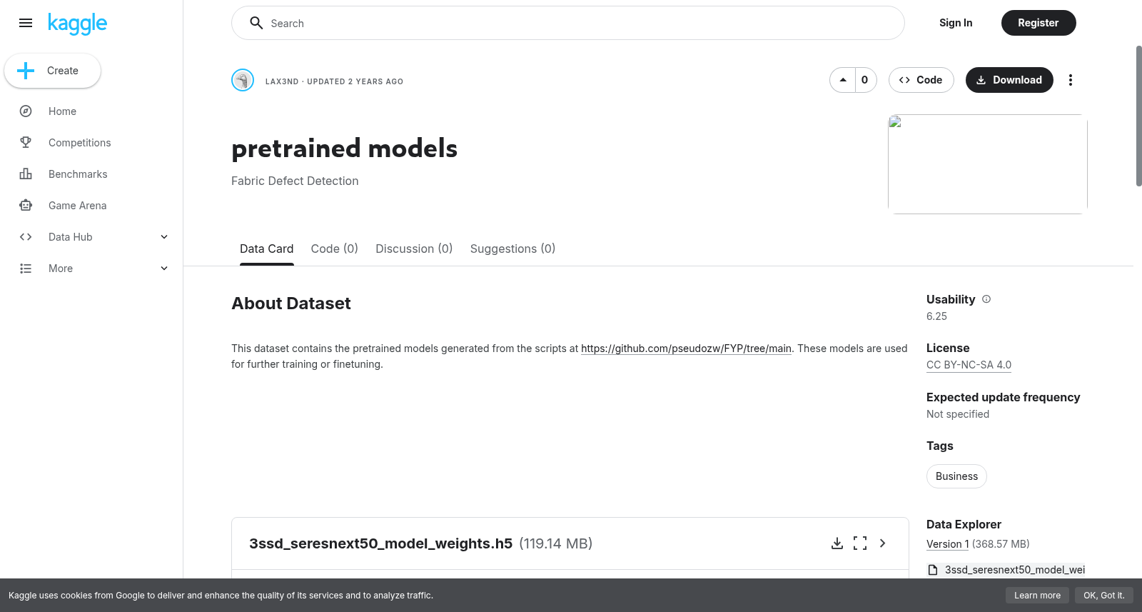 pretrained models 数据集图片