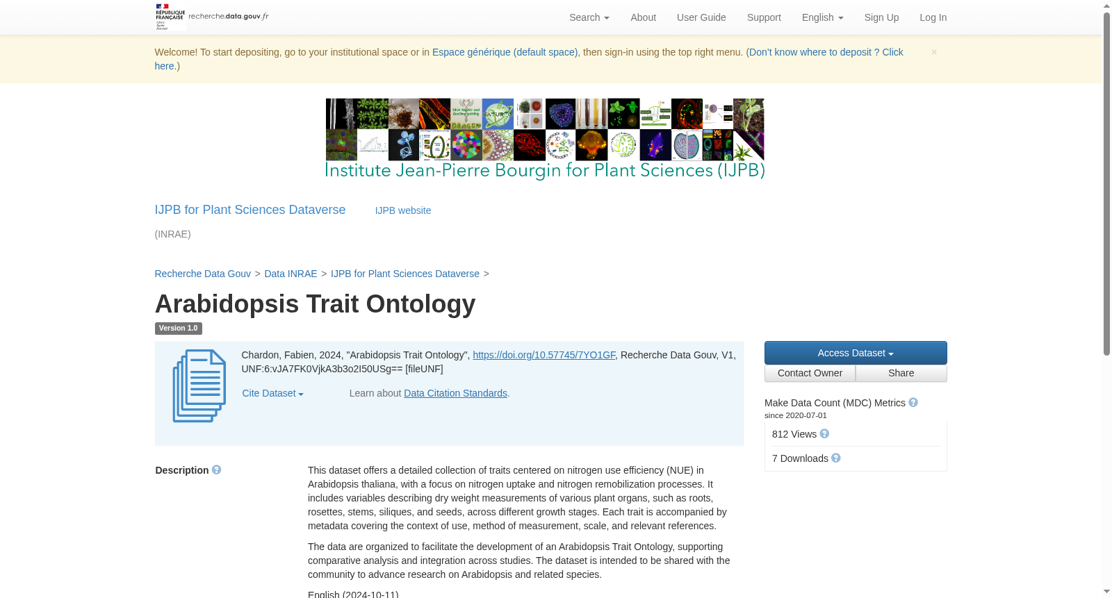 Arabidopsis Trait Ontology 数据集图片