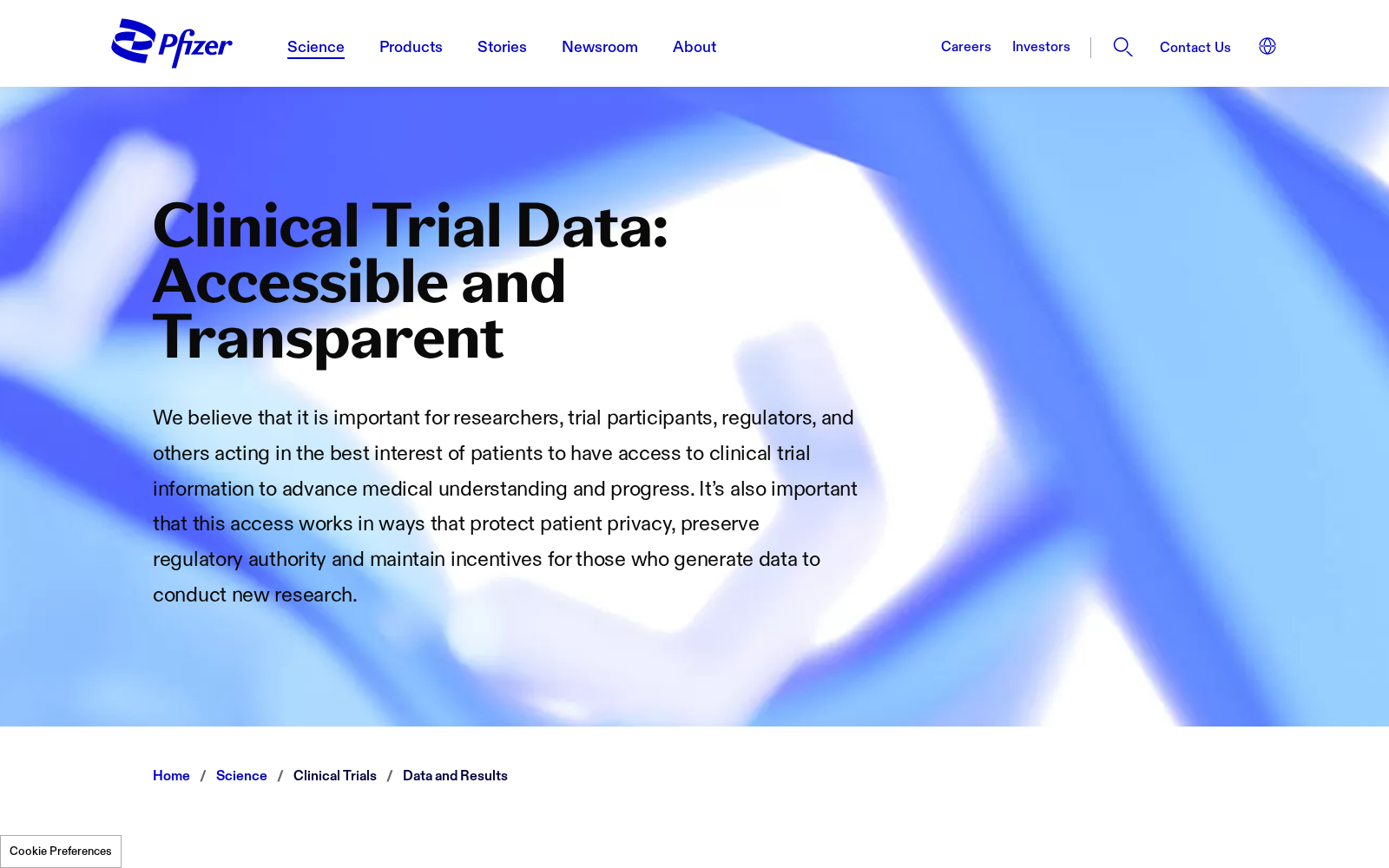Pfizer Clinical Trials Data Sharing Portal 数据集图片