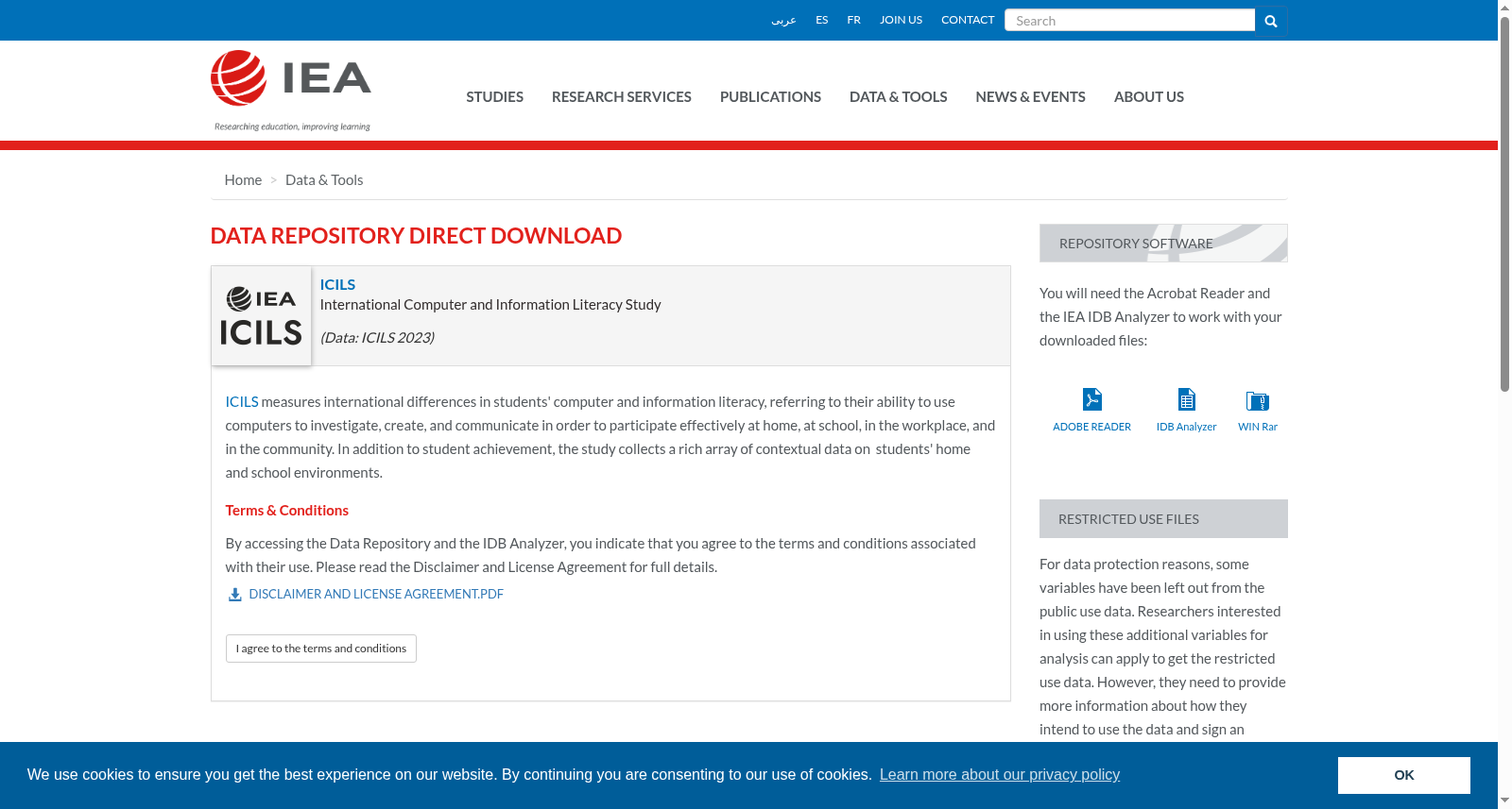 ICILS 2023 International Database: International Computer and Information Literacy Study 数据集图片
