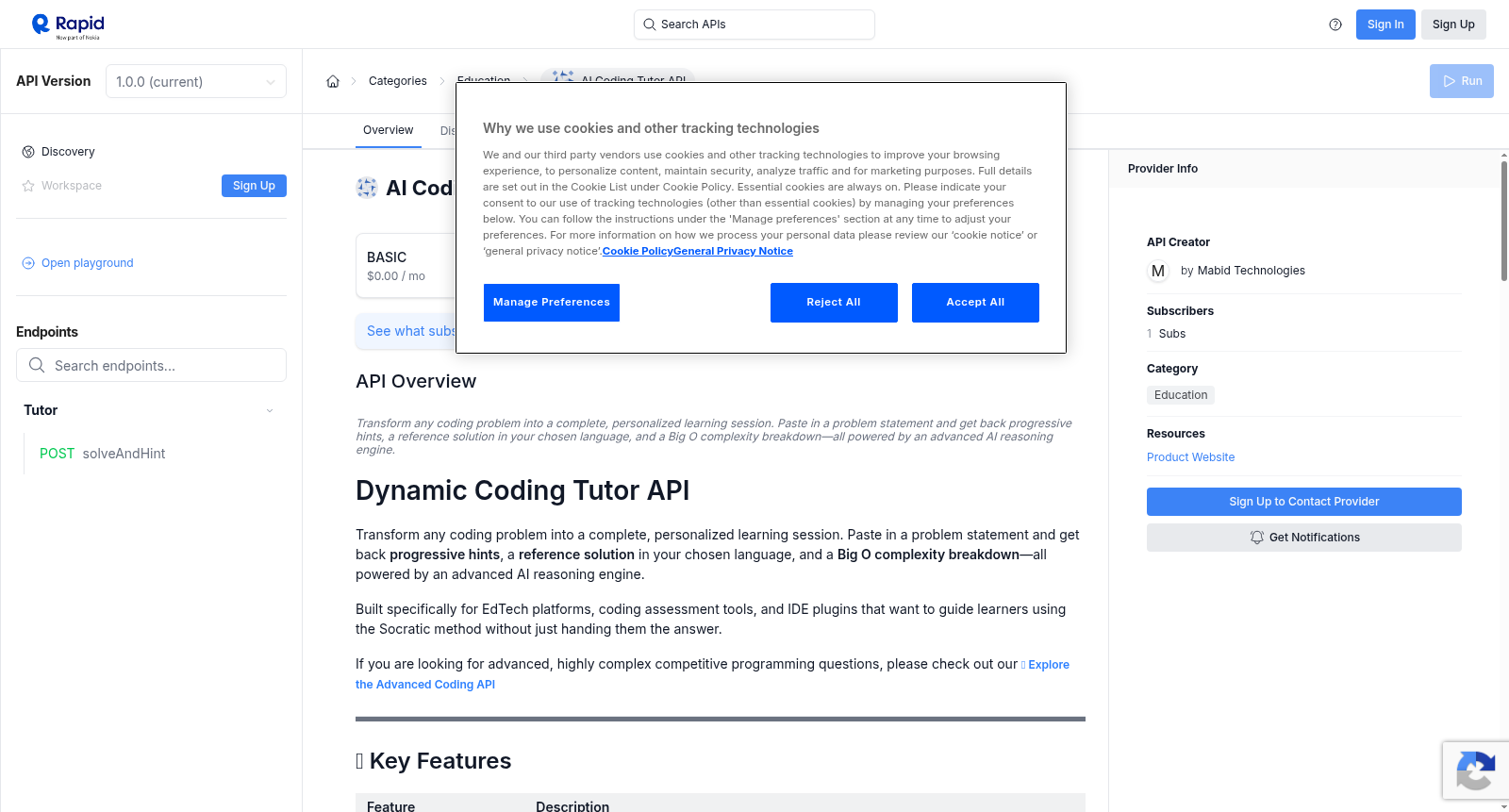 AI Coding Tutor API 数据集图片