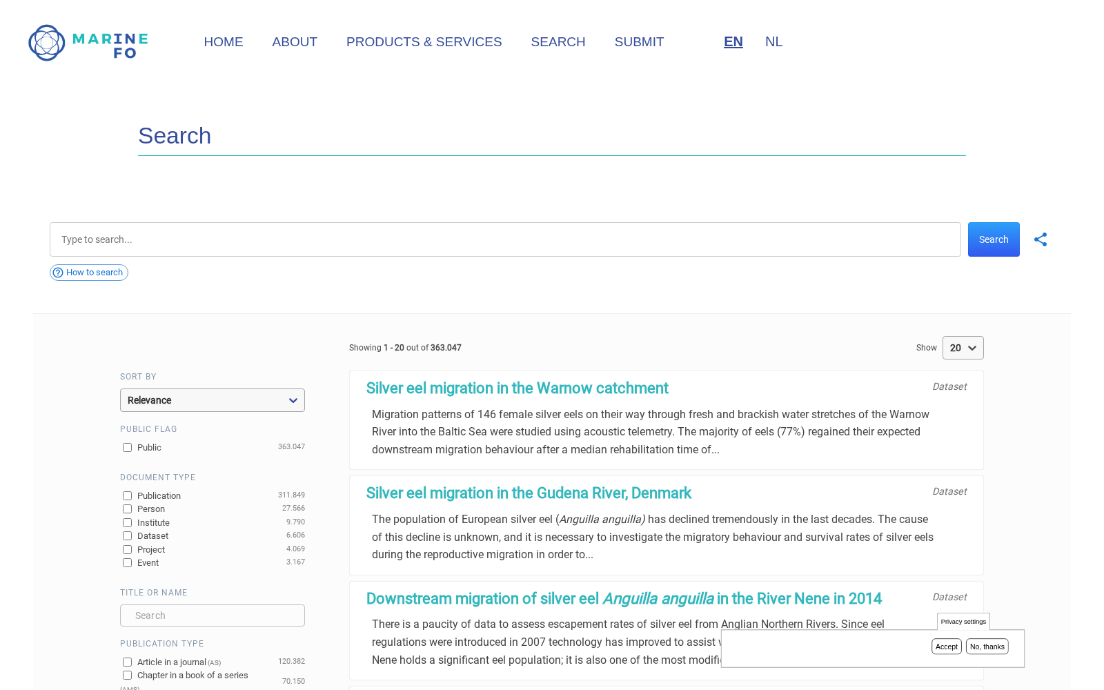 Integrated Marine Information System / MarineInfo 数据集图片