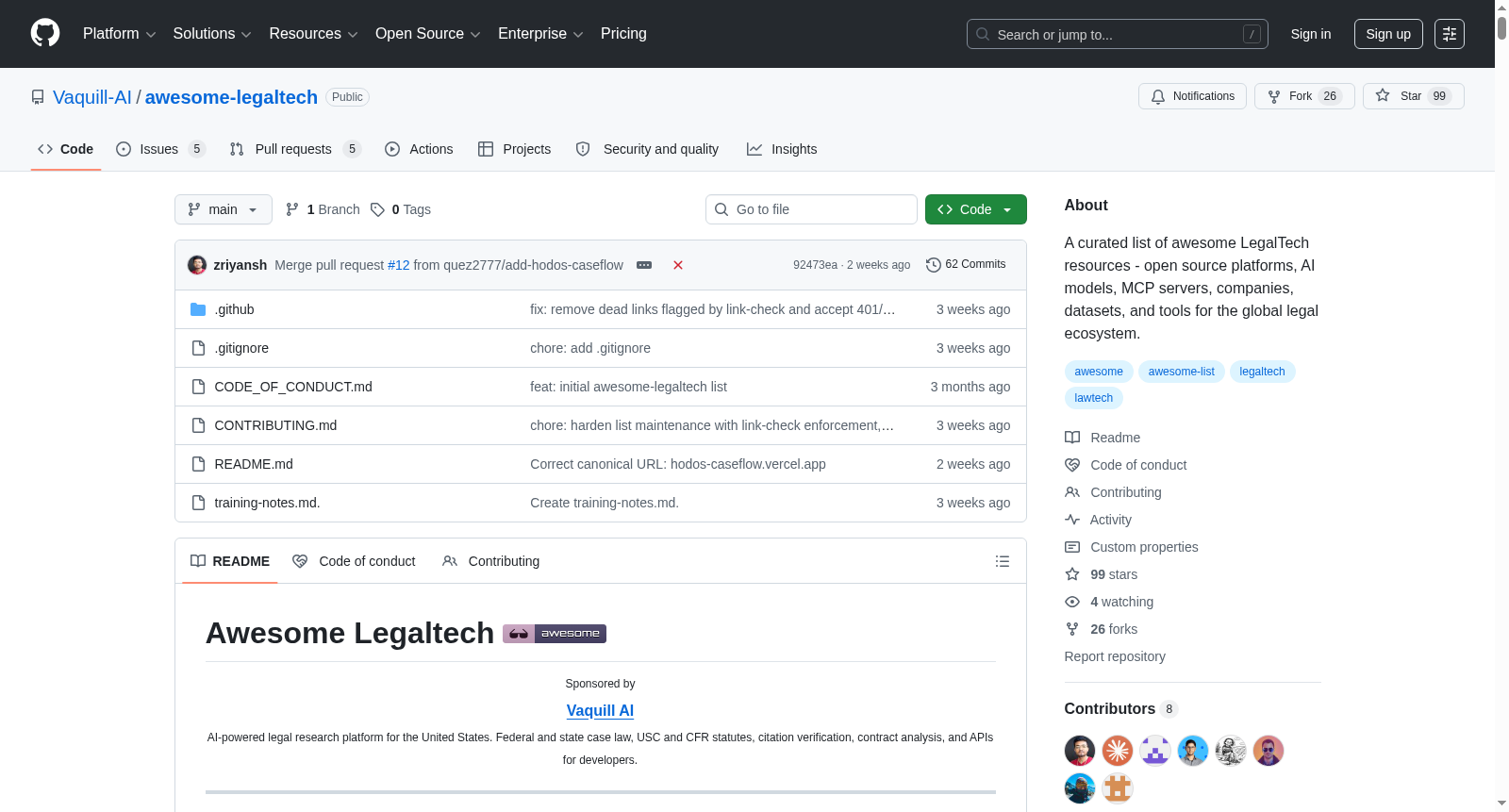 awesome-legaltech 数据集图片