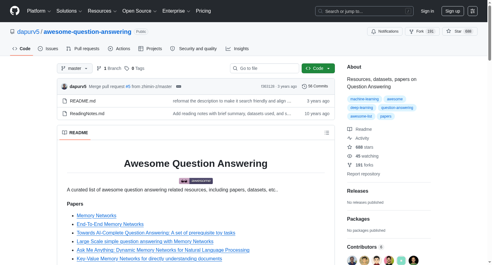 awesome-question-answering 数据集图片