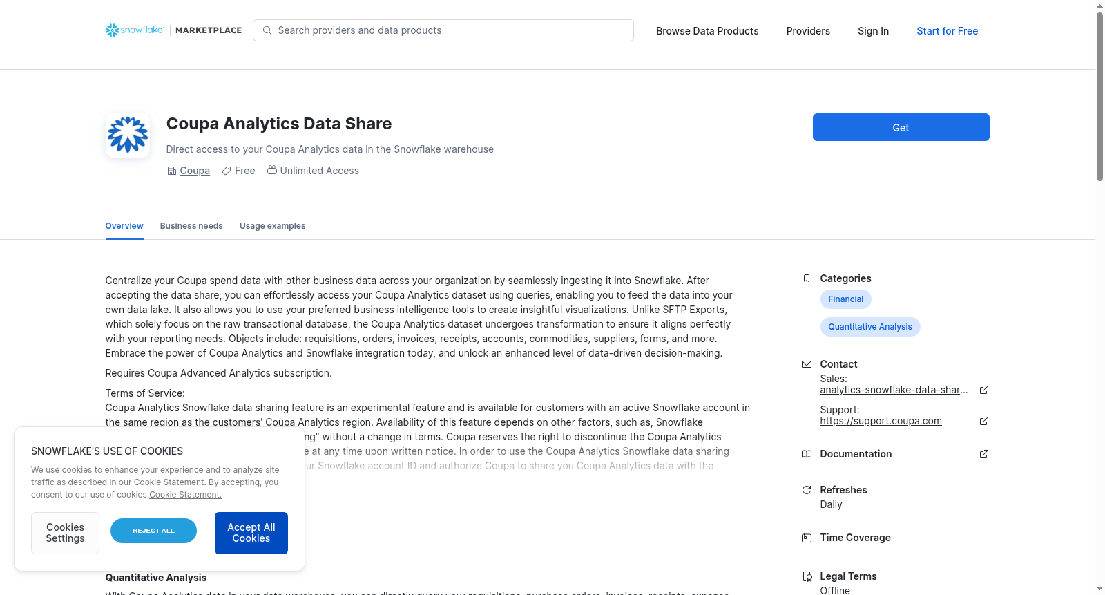 Coupa Analytics Data Share 数据集图片