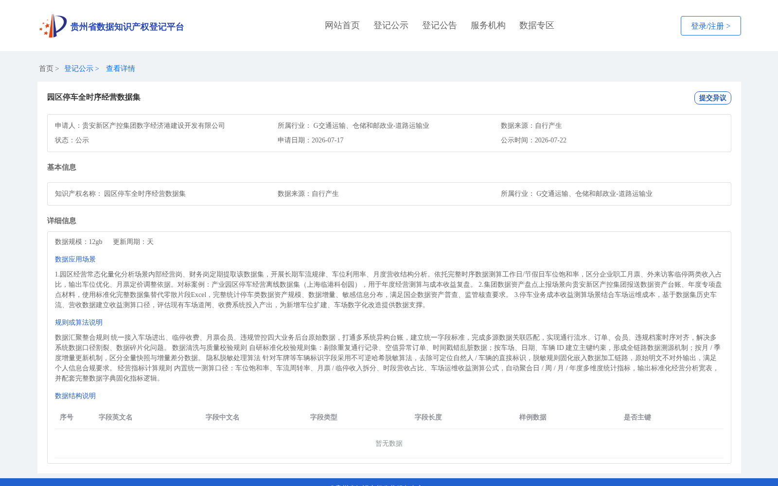 园区停车全时序经营数据集 数据集图片