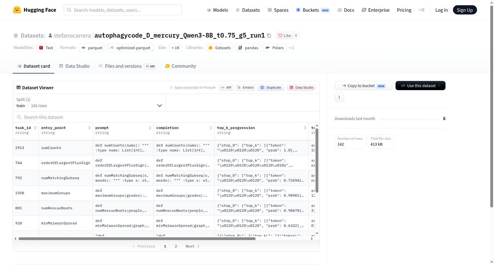 stefanocarrera/autophagycode_D_mercury_Qwen3-8B_lr0.0001_c142_trust_t0.75_g6_run1 数据集图片