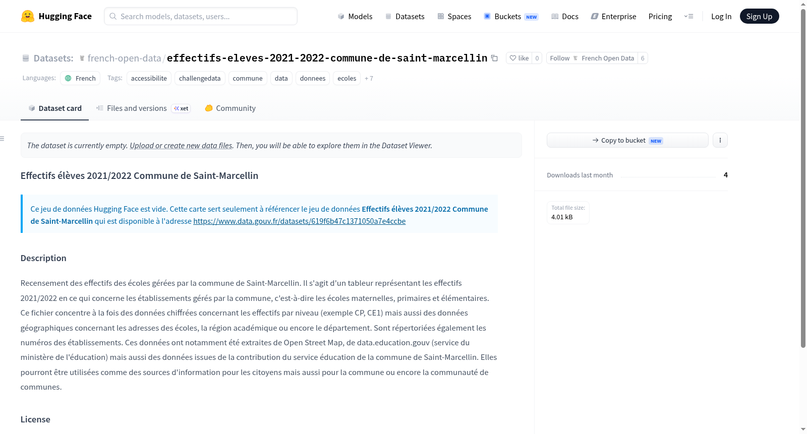 Data-Gouv-FR/effectifs-eleves-2021-2022-commune-de-saint-marcellin 数据集图片