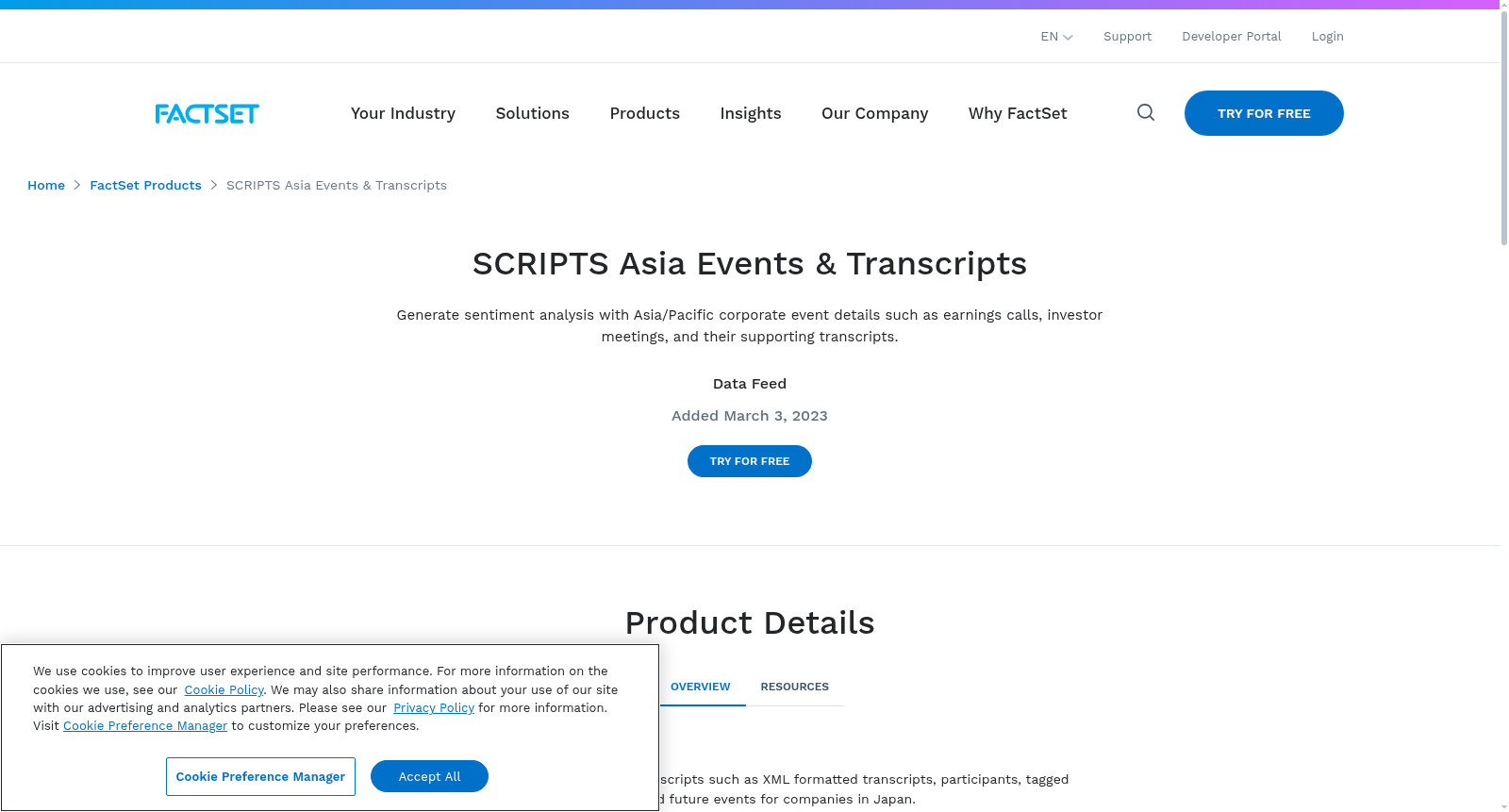 SCRIPTS Asia Events & Transcripts 数据集图片