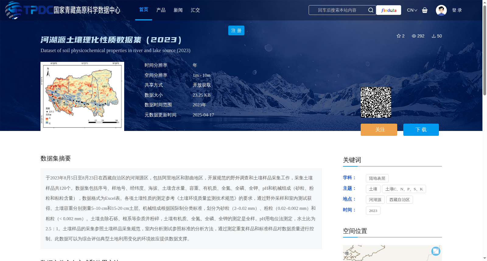 河湖源土壤理化性质数据集(2023) 数据集图片
