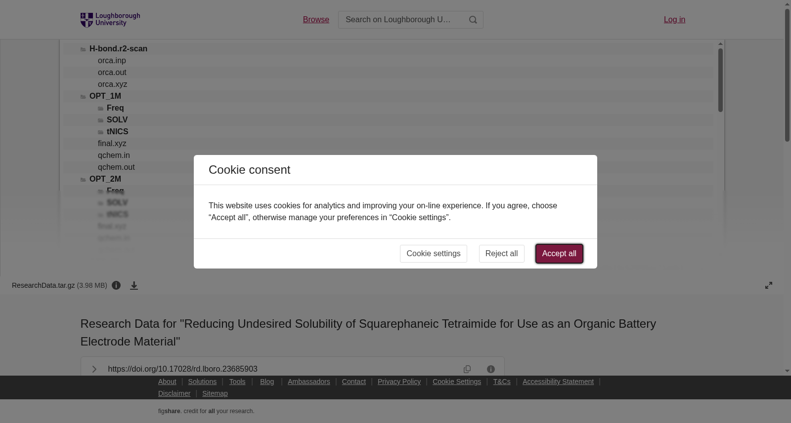 Research Data for "Reducing Undesired Solubility of Squarephaneic Tetraimide for Use as an Organic Battery Electrode Material" 数据集图片