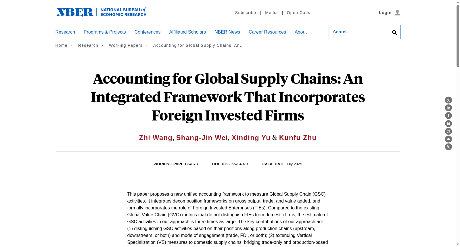 Accounting for Global Supply Chains: An Integrated Framework That Incorporates Foreign Invested Firms 数据集图片