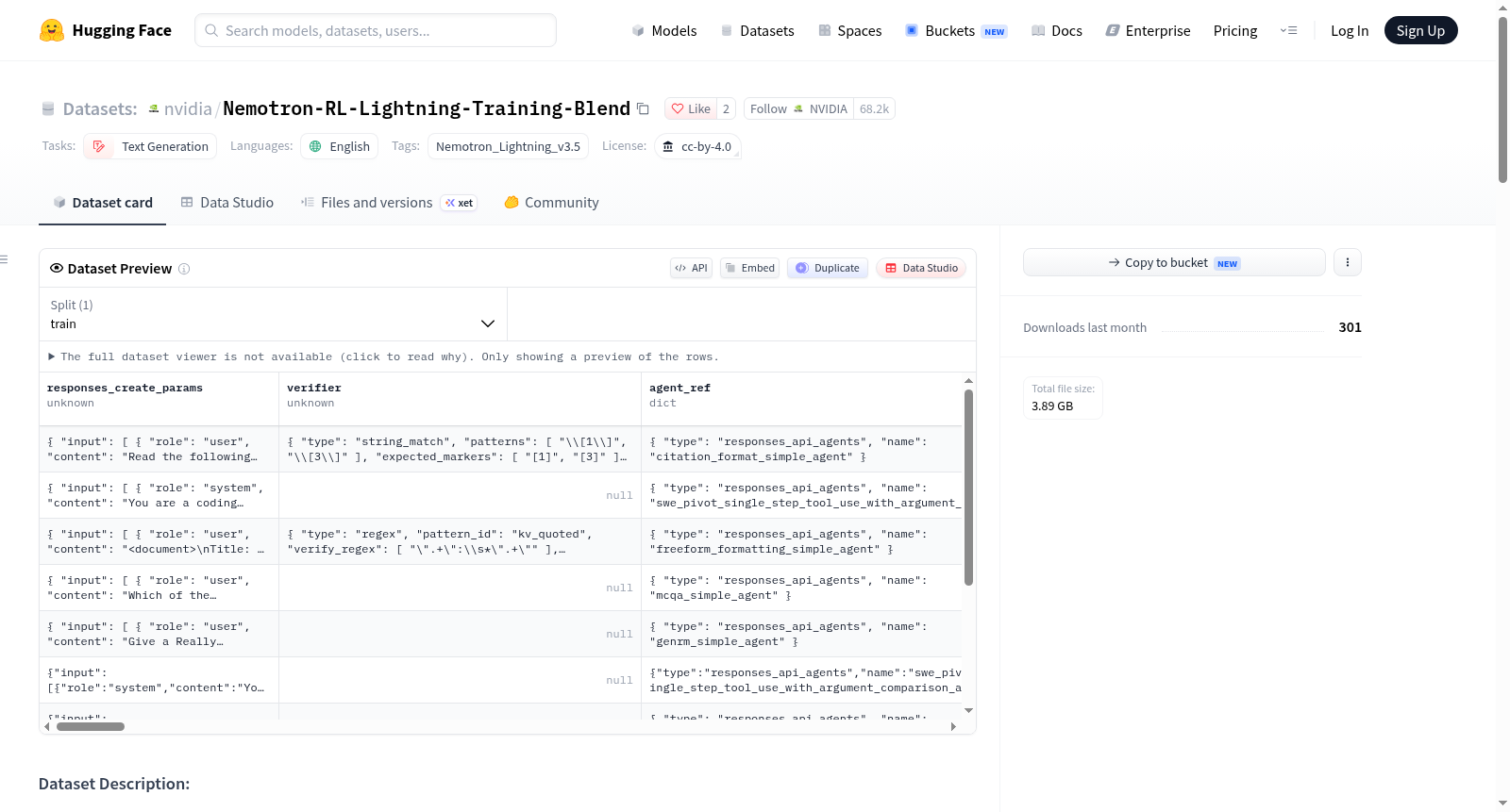 Nemotron-RL-Lightning-Training-Blend 数据集图片