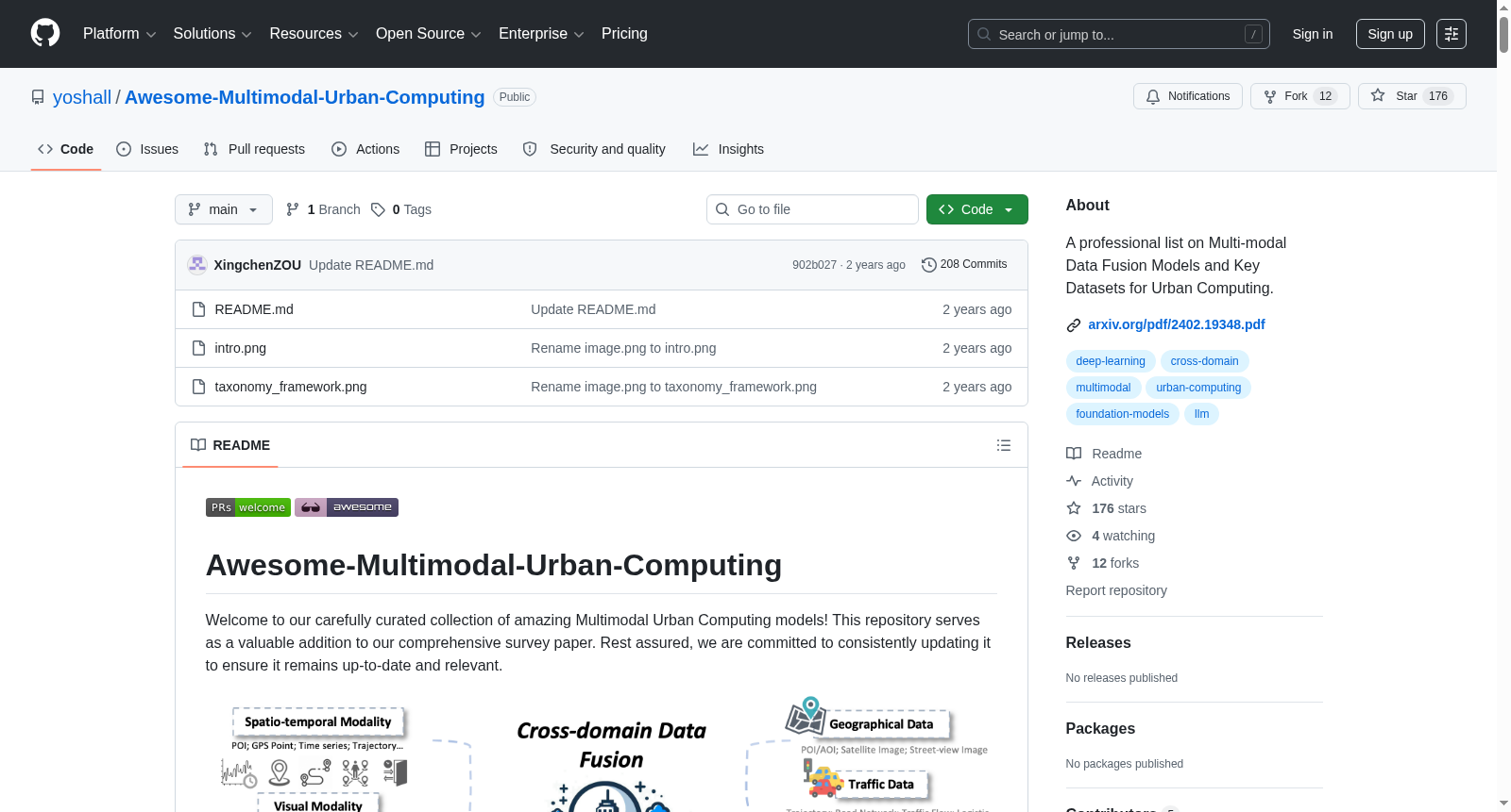 Awesome-Multimodal-Urban-Computing 数据集图片