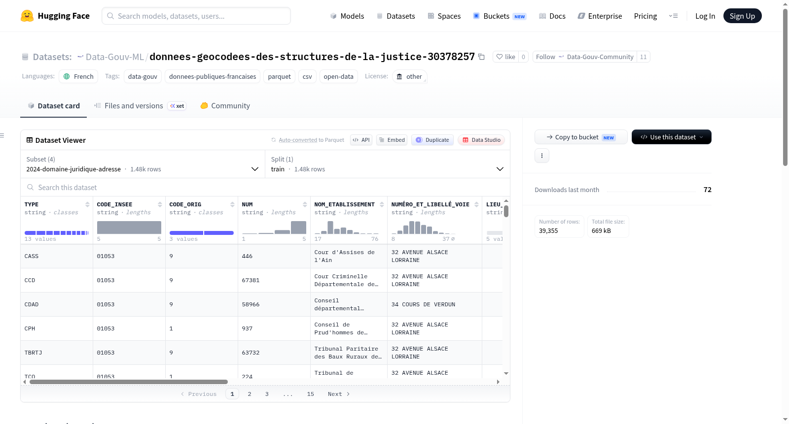 Data-Gouv-FR/donnees-geocodees-des-structures-de-la-justice-30378257 数据集图片