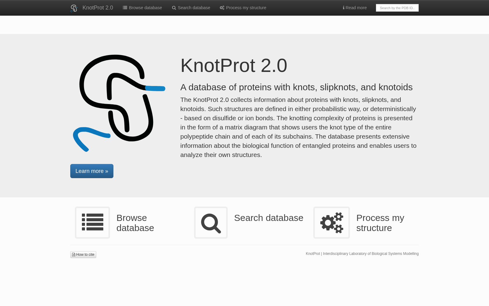 KnotProt: A database of proteins with knots and slipknots 数据集图片