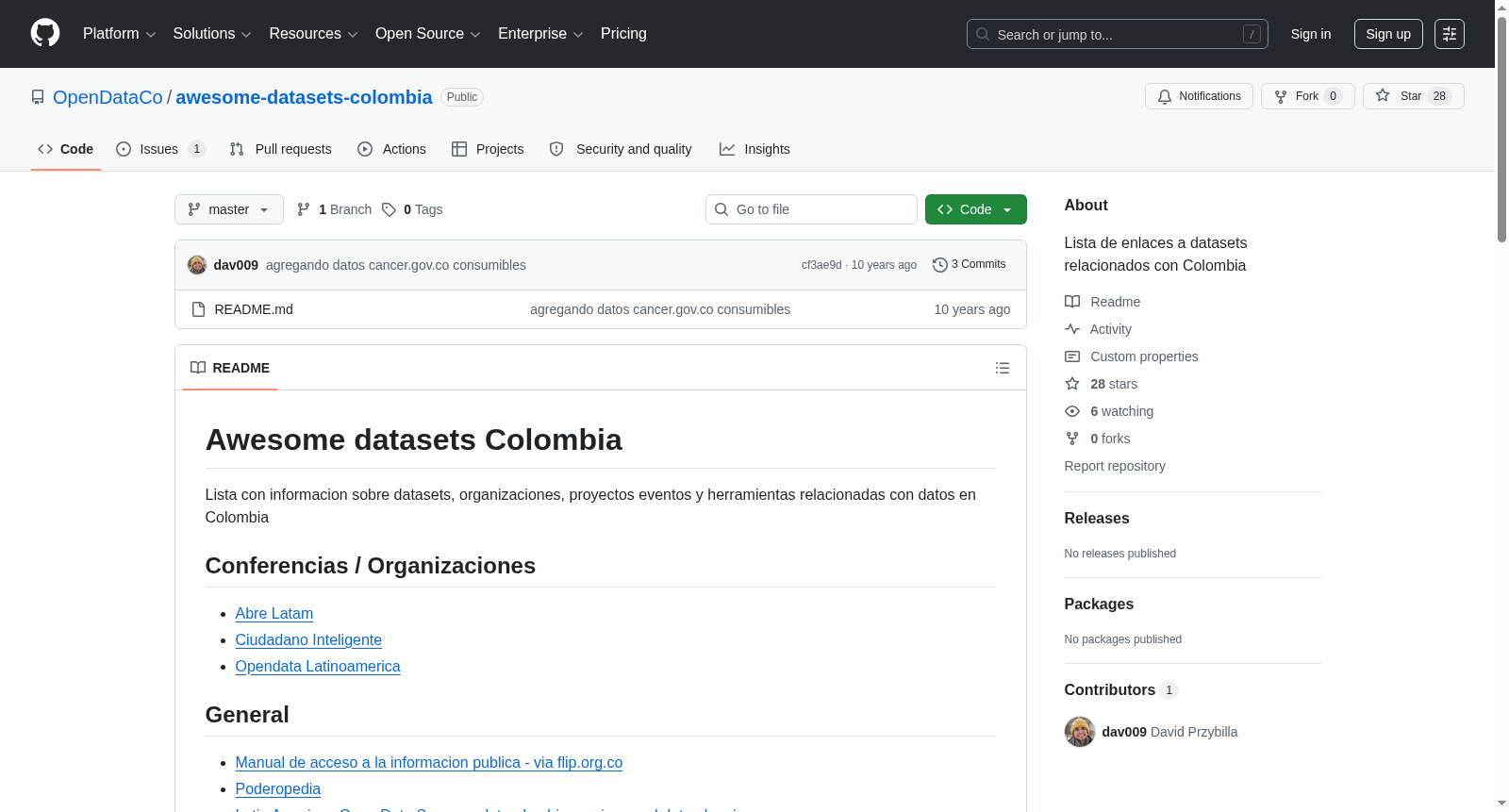 awesome-datasets-colombia 数据集图片