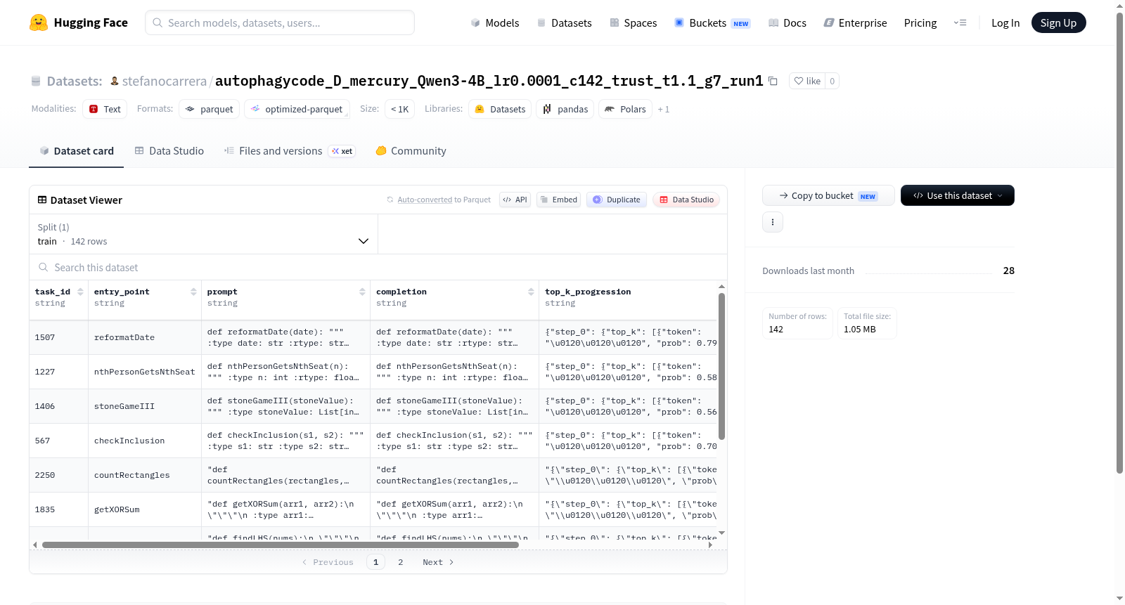 stefanocarrera/autophagycode_D_mercury_Qwen3-4B_lr0.0001_c142_trust_t1.1_g7_run1 数据集图片