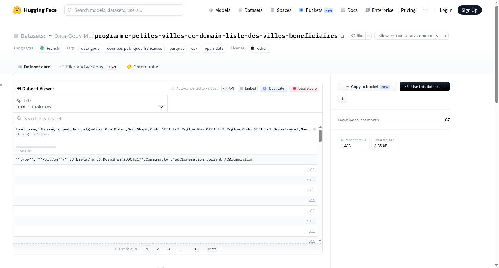 Data-Gouv-FR/programme-petites-villes-de-demain-liste-des-villes-beneficiaires 数据集图片
