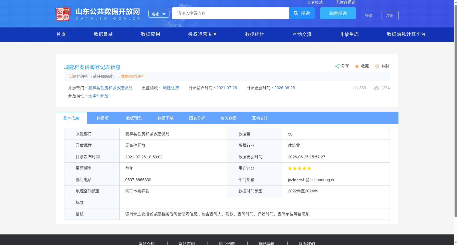 城建档案借阅登记表信息 数据集图片