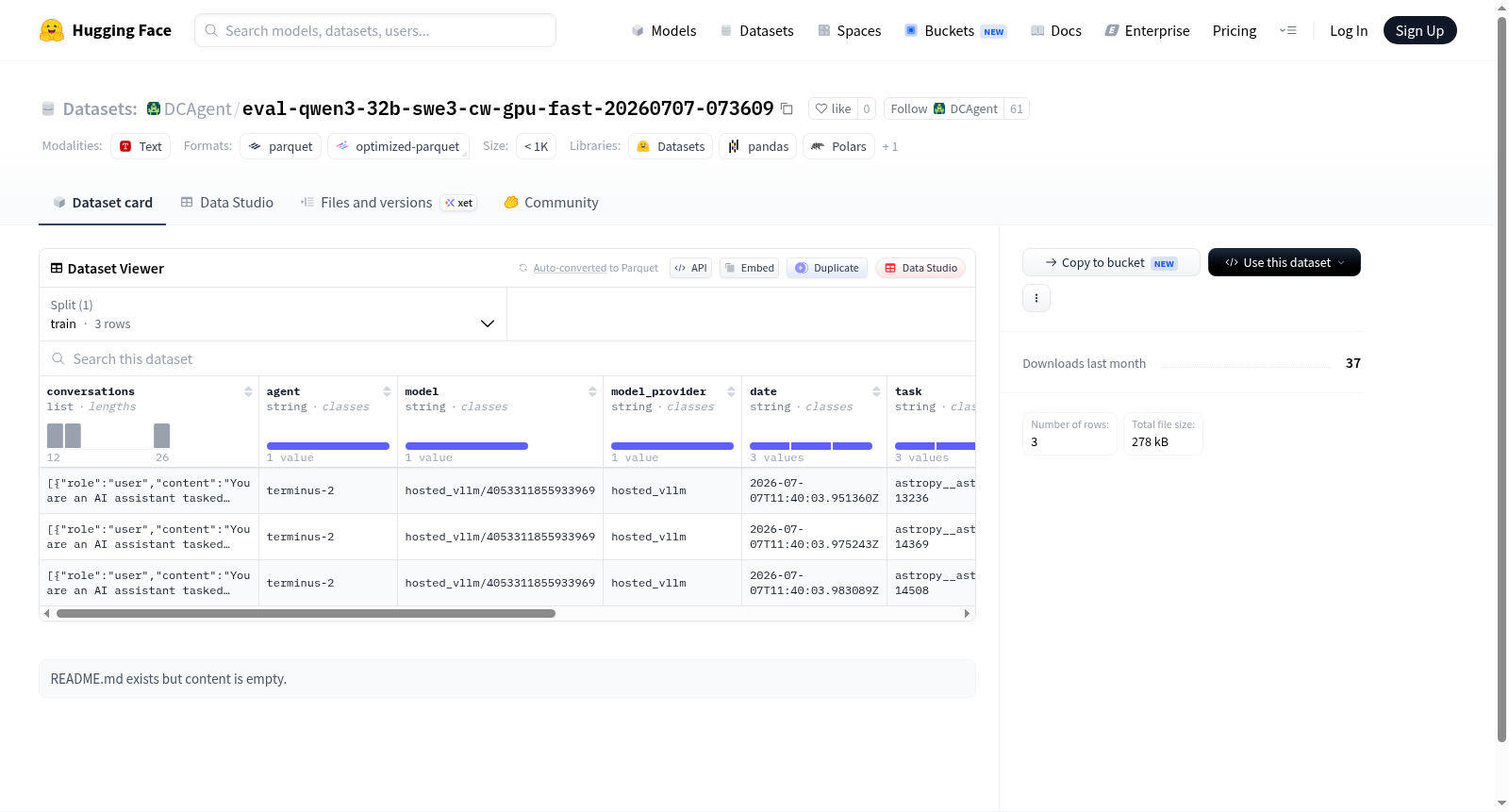 DCAgent/eval-qwen3-32b-swe3-cw-gpu-fast-20260707-073609 数据集图片