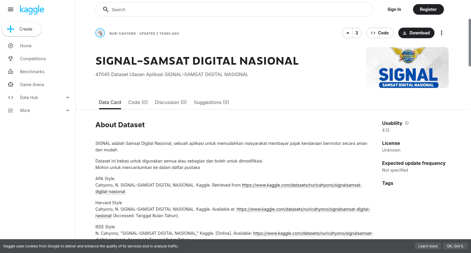 SIGNAL–SAMSAT DIGITAL NASIONAL 数据集图片