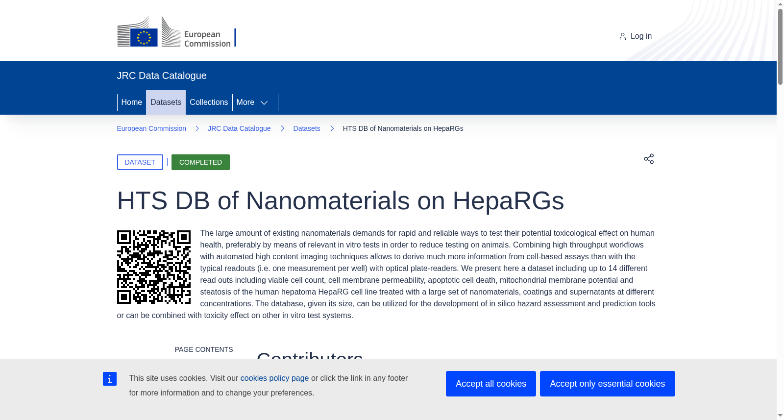 HTS DB of Nanomaterials on HepaRGs 数据集图片