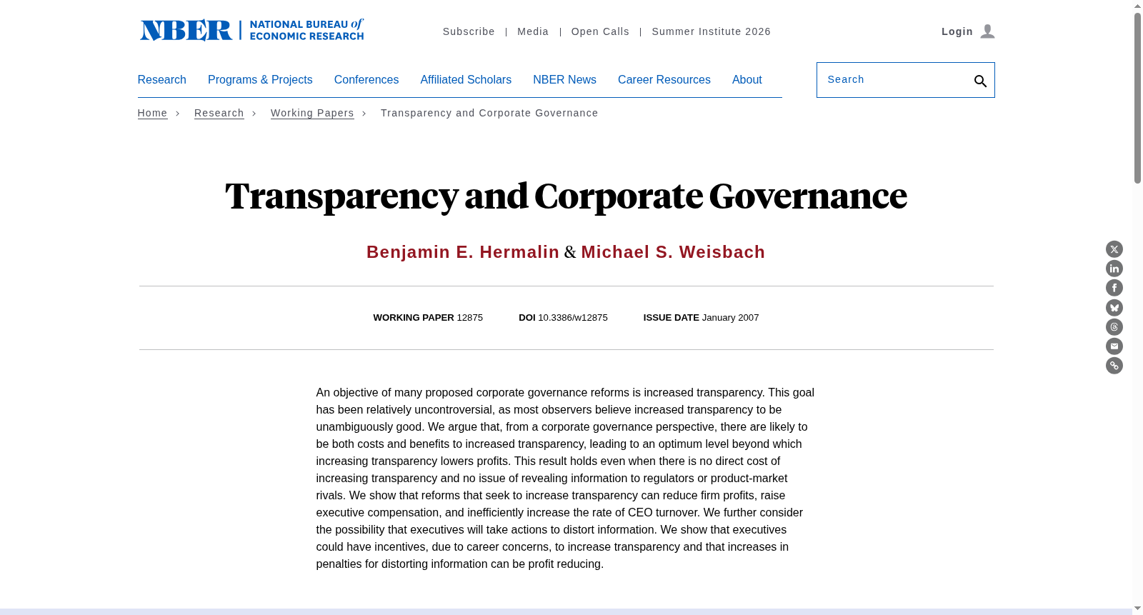 Transparency and Corporate Governance 数据集图片
