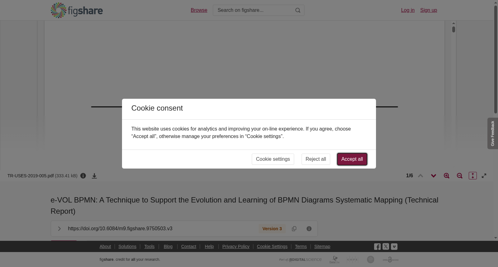 e-VOL BPMN: A Technique to Support the Evolution and Learning of BPMN Diagrams Systematic Mapping (Technical Report) 数据集图片