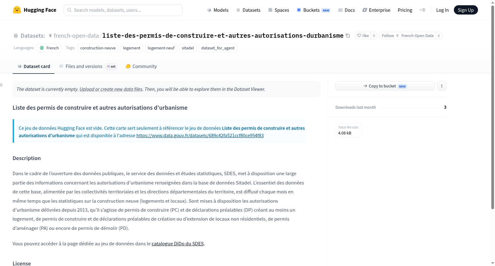 Data-Gouv-FR/liste-des-permis-de-construire-et-autres-autorisations-durbanisme 数据集图片
