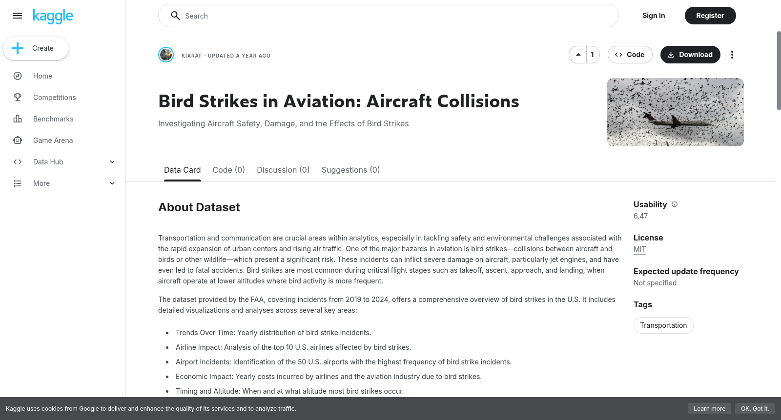 Bird Strikes in Aviation: Aircraft Collisions 数据集图片