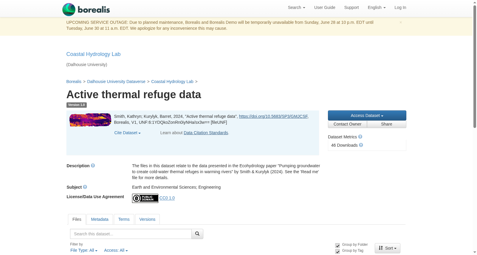 Active thermal refuge data 数据集图片