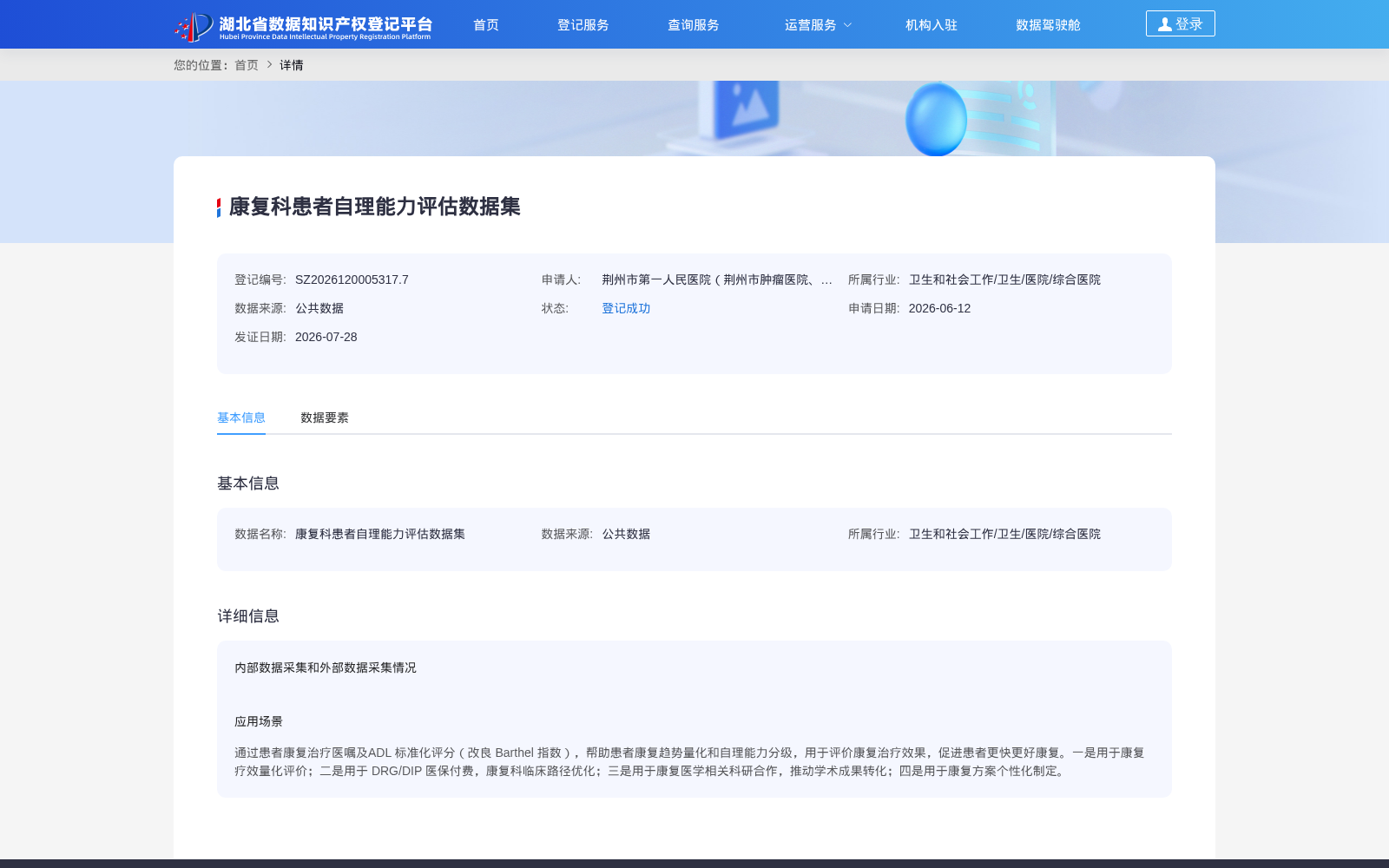 康复科患者自理能力评估数据集 数据集图片