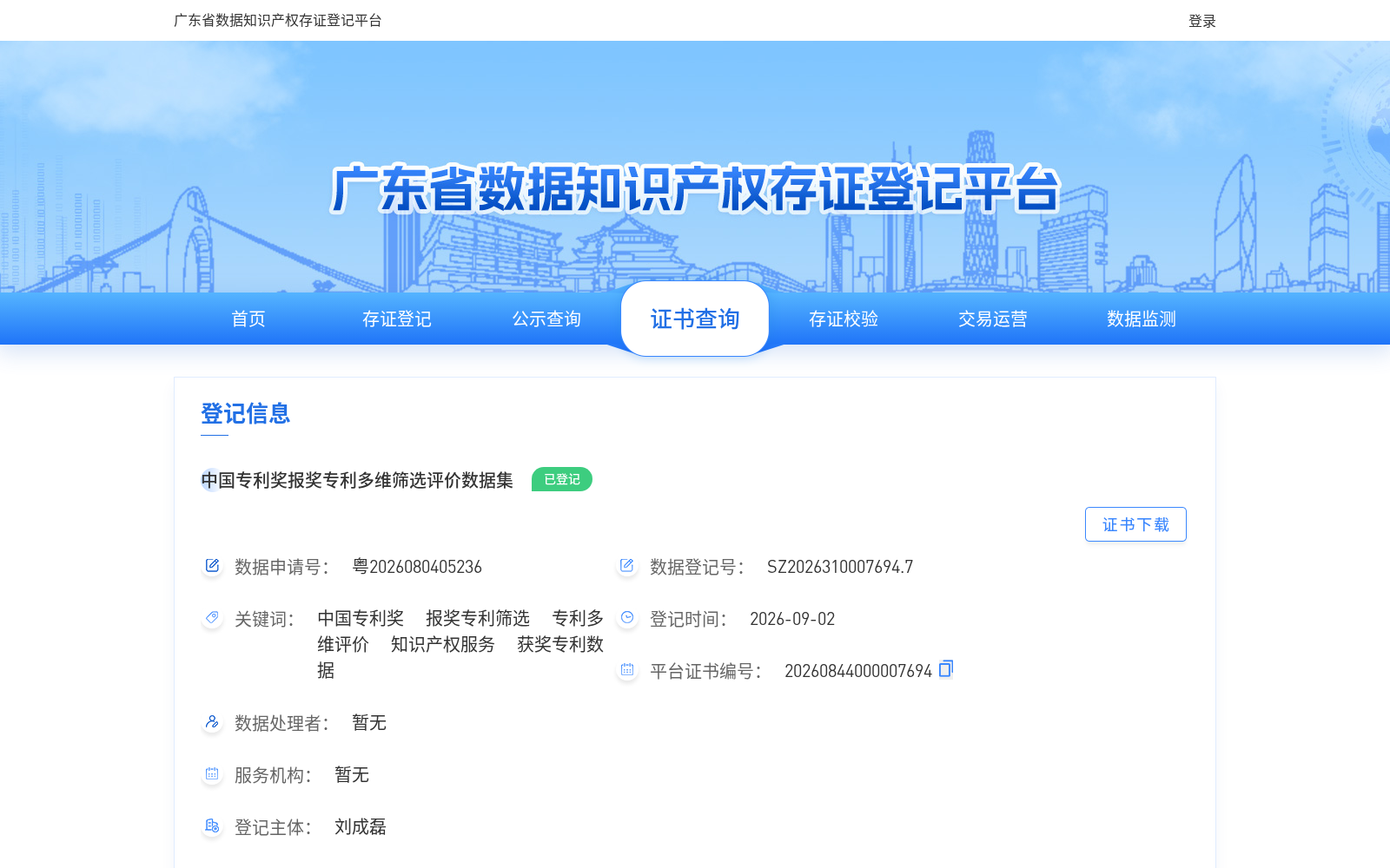 中国专利奖报奖专利多维筛选评价数据集 数据集图片