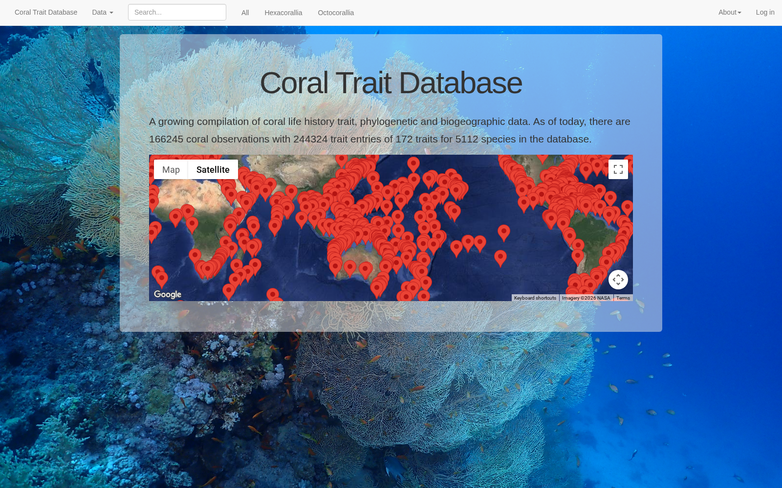 Coral Trait Database 数据集图片