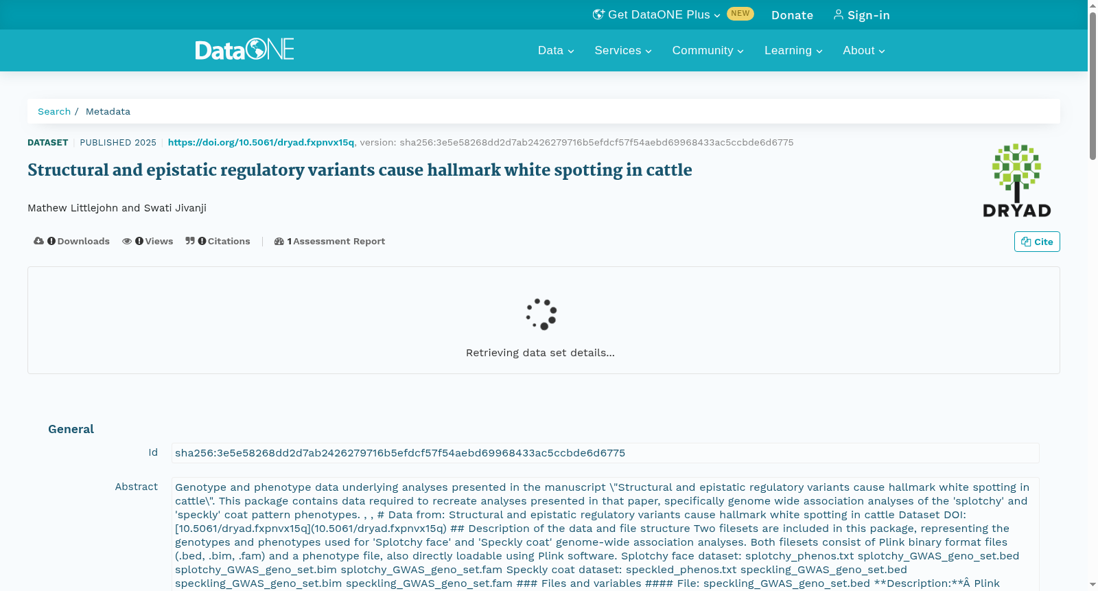 Structural and epistatic regulatory variants cause hallmark white spotting in cattle 数据集图片