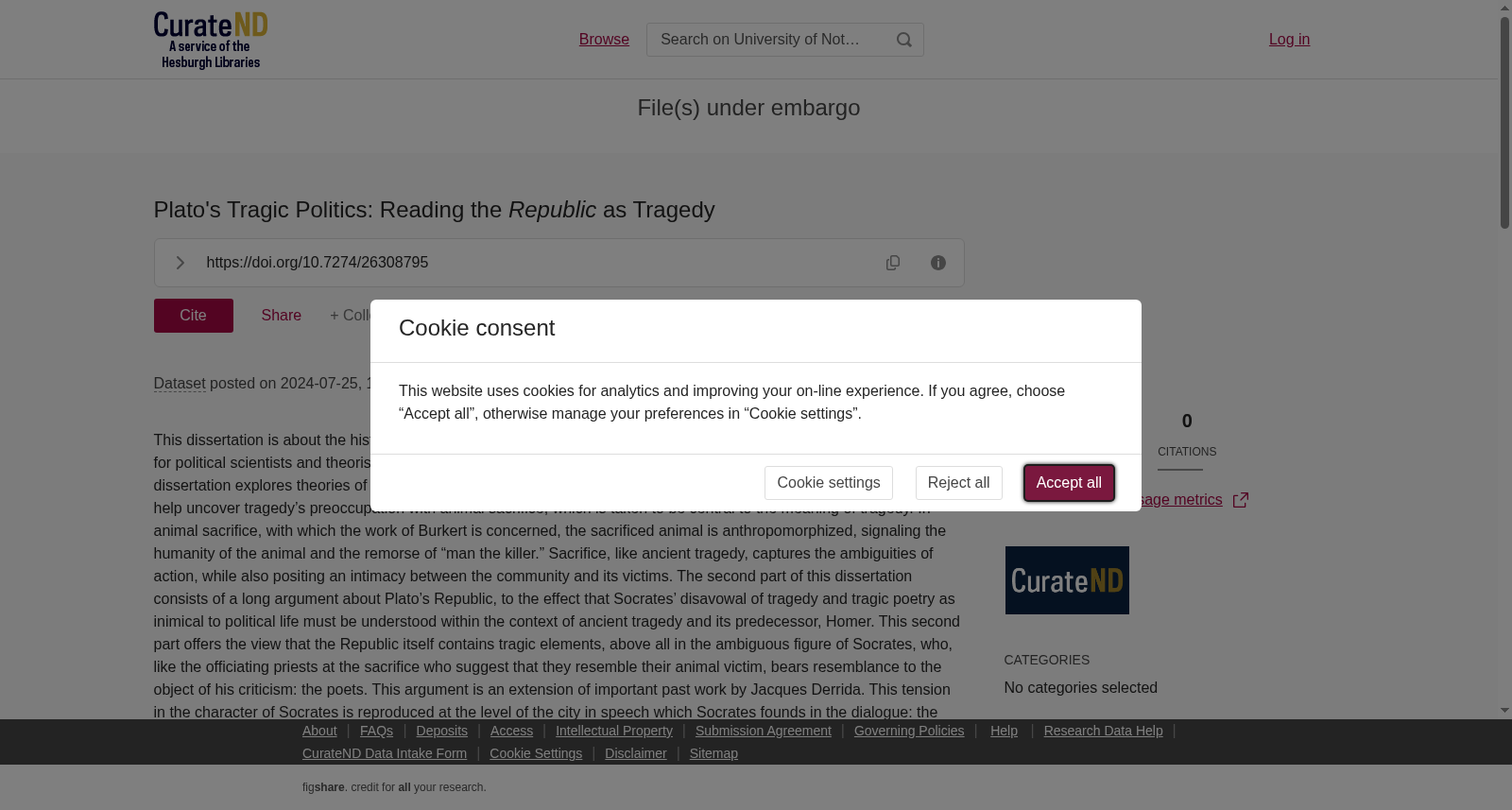 Plato's Tragic Politics: Reading the <em>Republic</em> as Tragedy 数据集图片