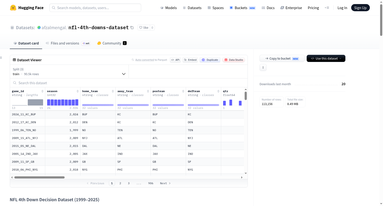 nfl-4th-downs-dataset 数据集图片